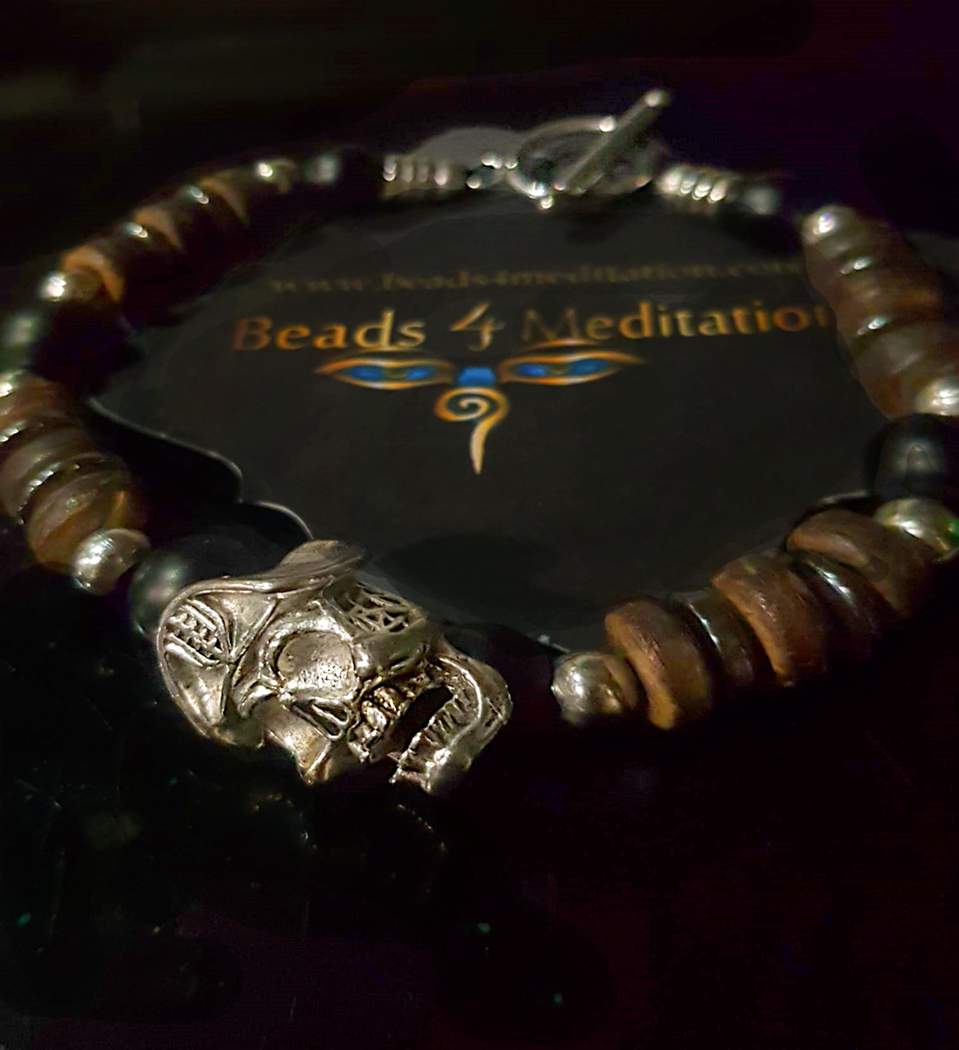 Pirate skull bracelet