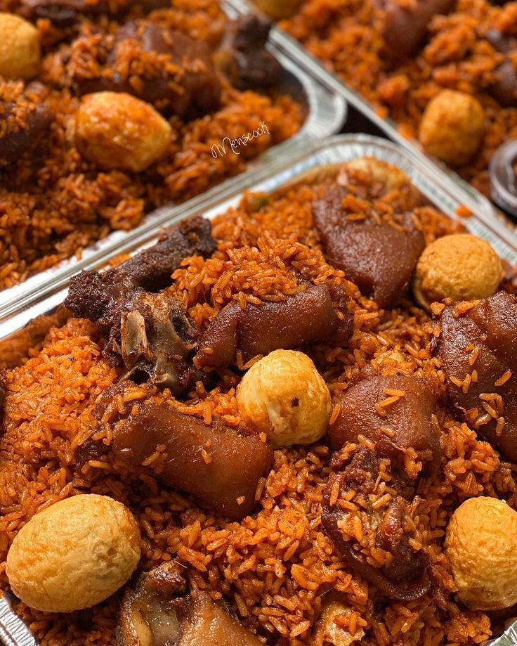 Assorted Gizzard Jollof