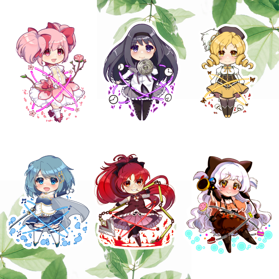 Puella Magi Madoka Magika Diecut Stickers