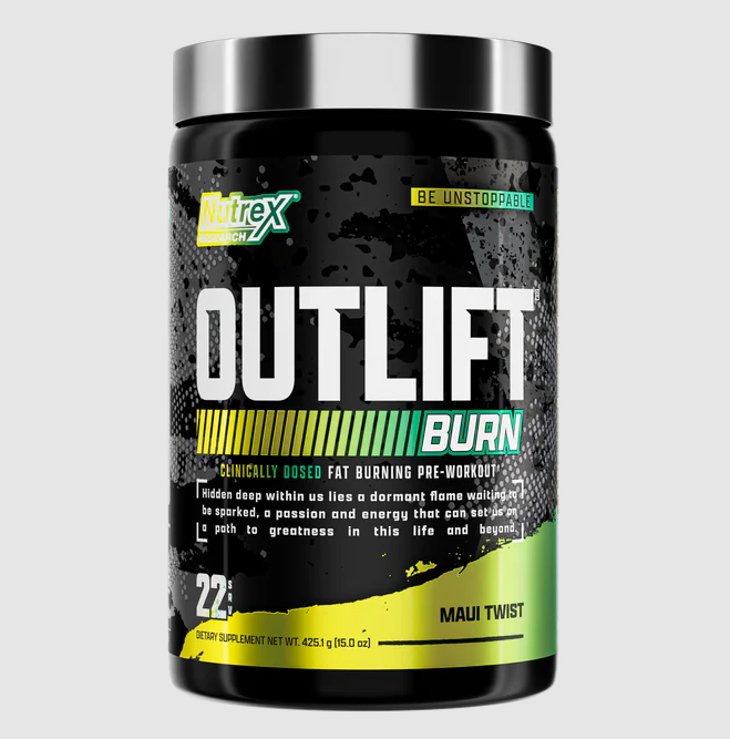 NUTREX OUTLIFT BURN 22 SERVINGS MAUI TWIST