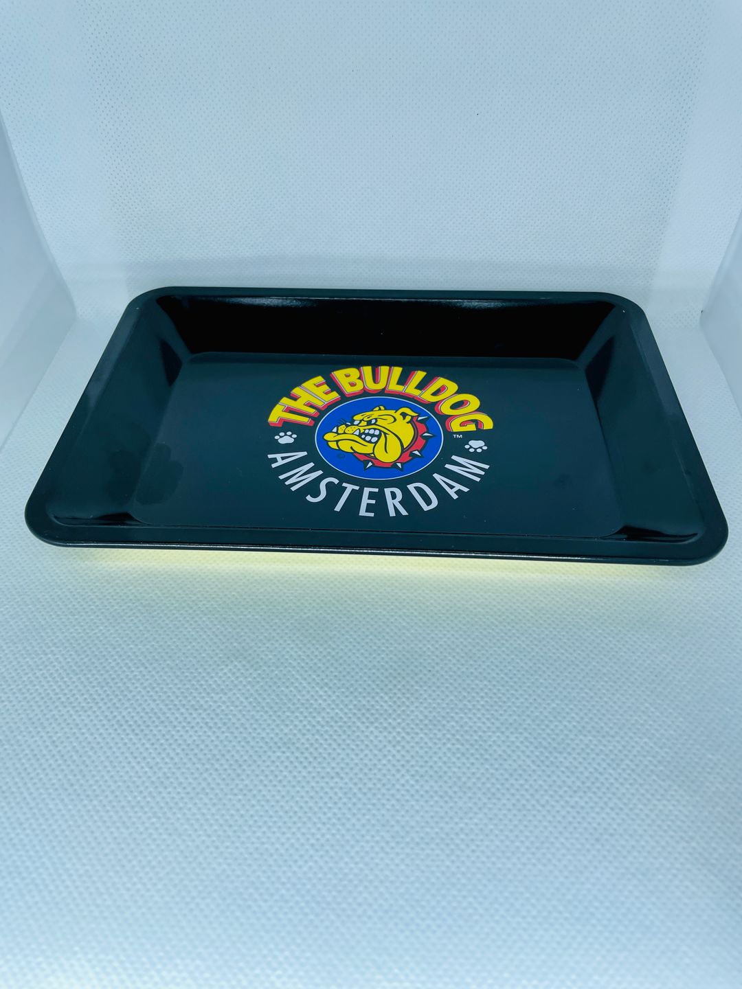 The Bulldog Rolling Trays – Black – Medium, Large Logo (27.5cm)