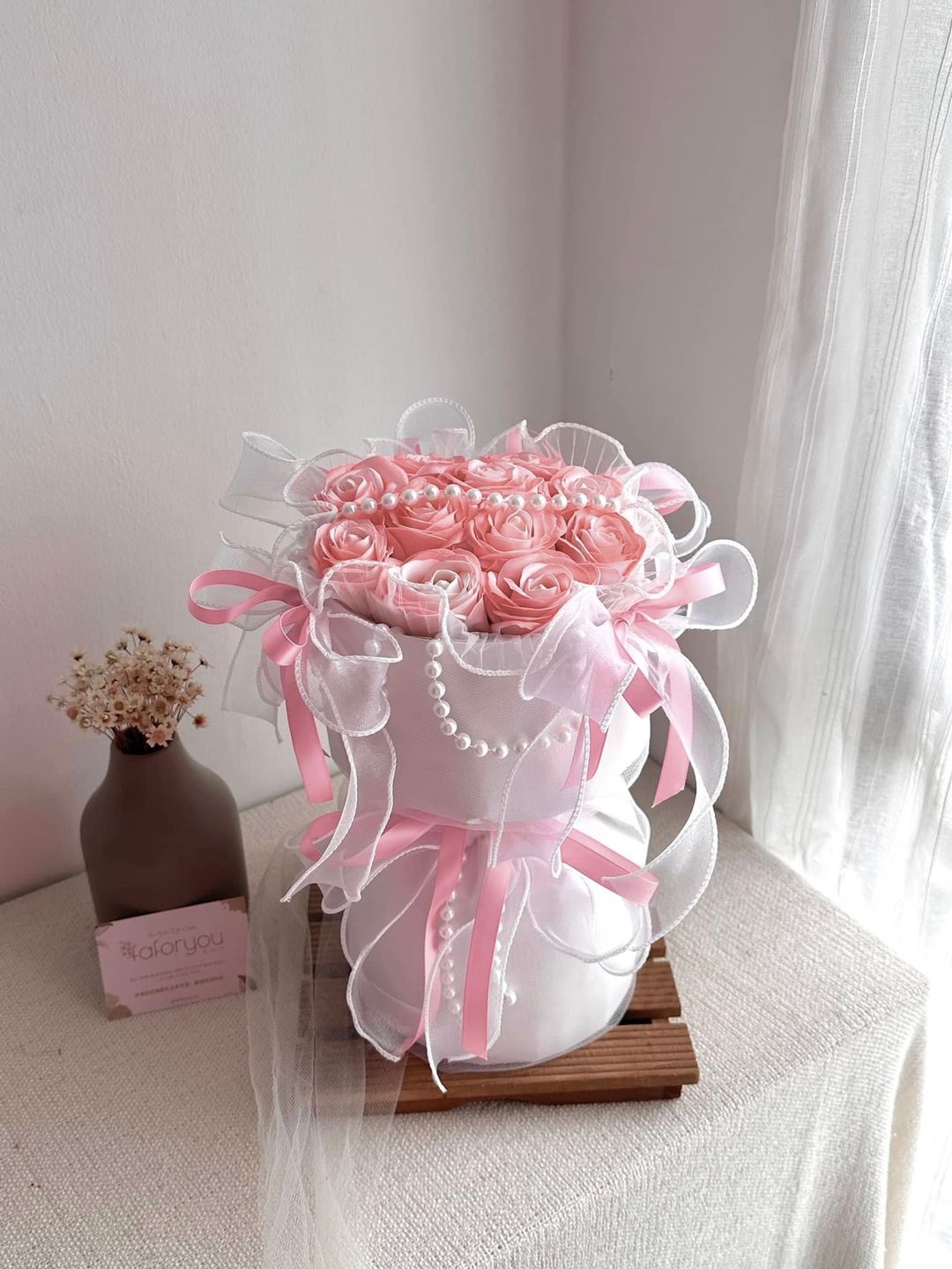 Ballet Style Soap Rose Round Bouquet 