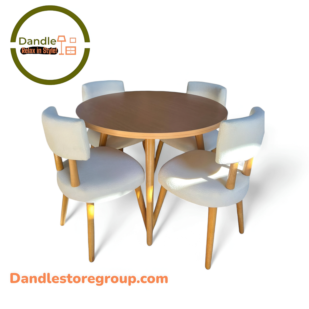 Dandle Modern Round Dining Set