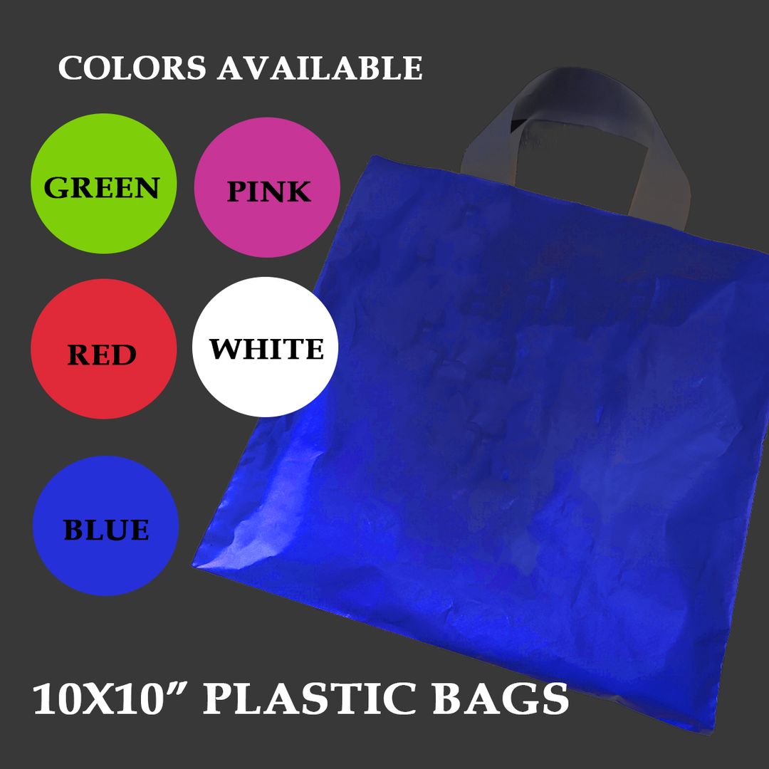 10x10 Plastic Handle Bags 