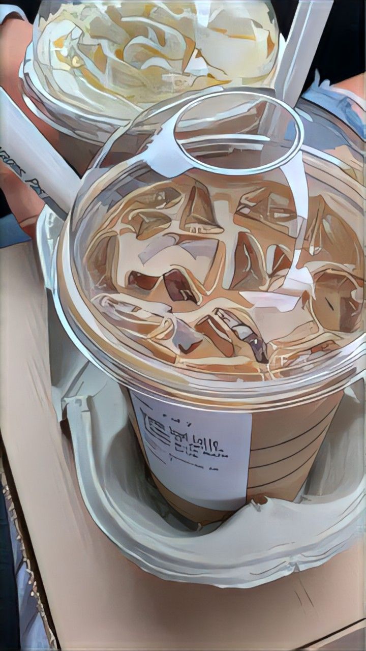 Coffee caramel ice