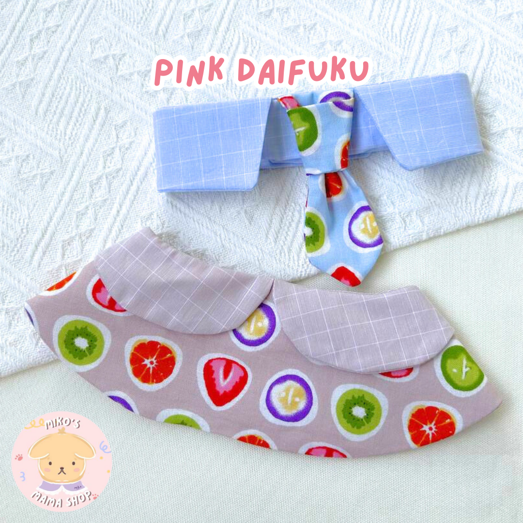 Pink Daifuku Necktie Collar (Premium)