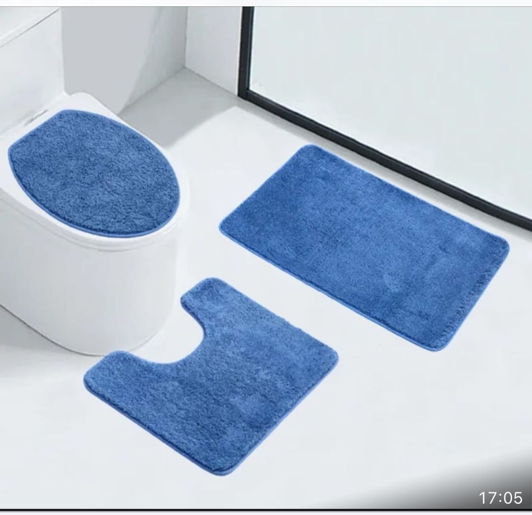 Super absorbent 3 pcs Bathroom/Toilet mats 