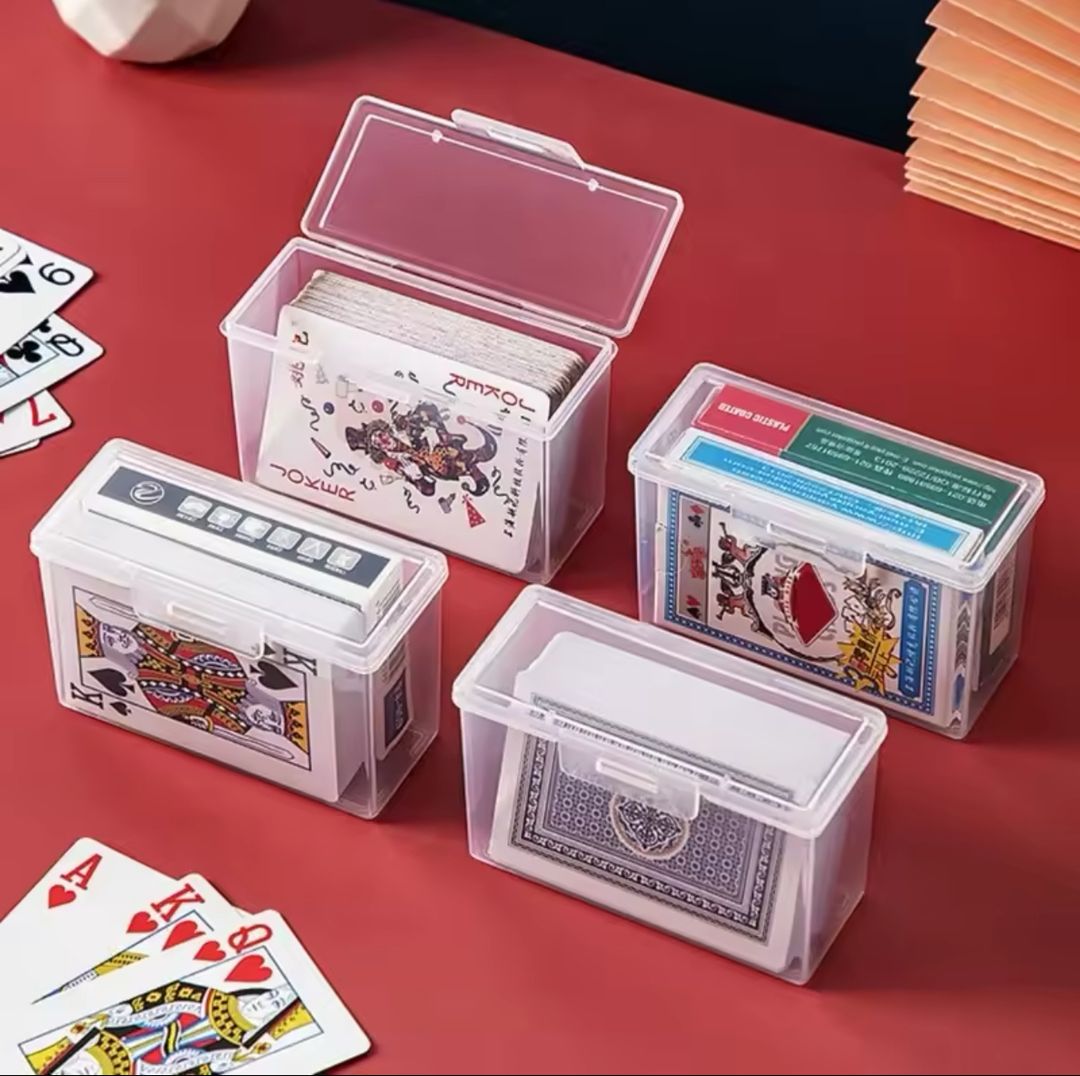 Boîte de Rangement de Cartes en Plastique Transparent