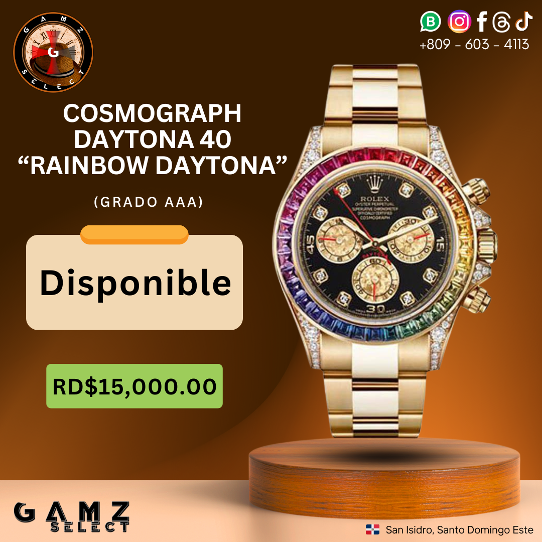 Cosmograph Daytona 40 "Rainbow Daytona" (Grado AAA)