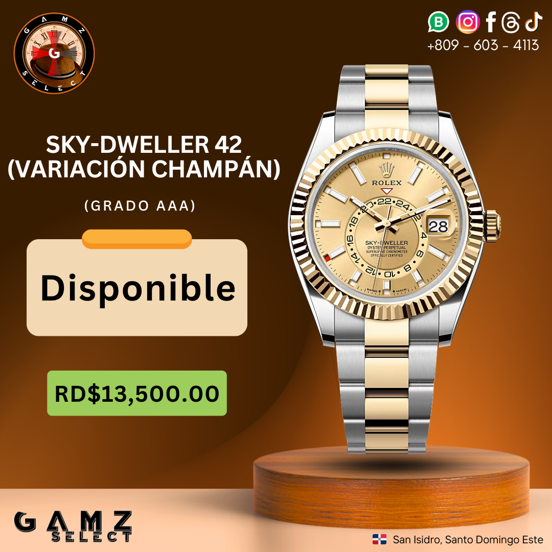 Sky-Dweller 42 "Variación Champan" (Grado AAA)