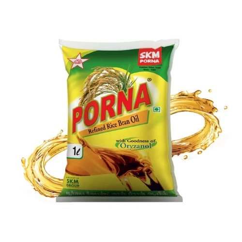 PORNA REFINED RICE BRAN OIL 1LTR