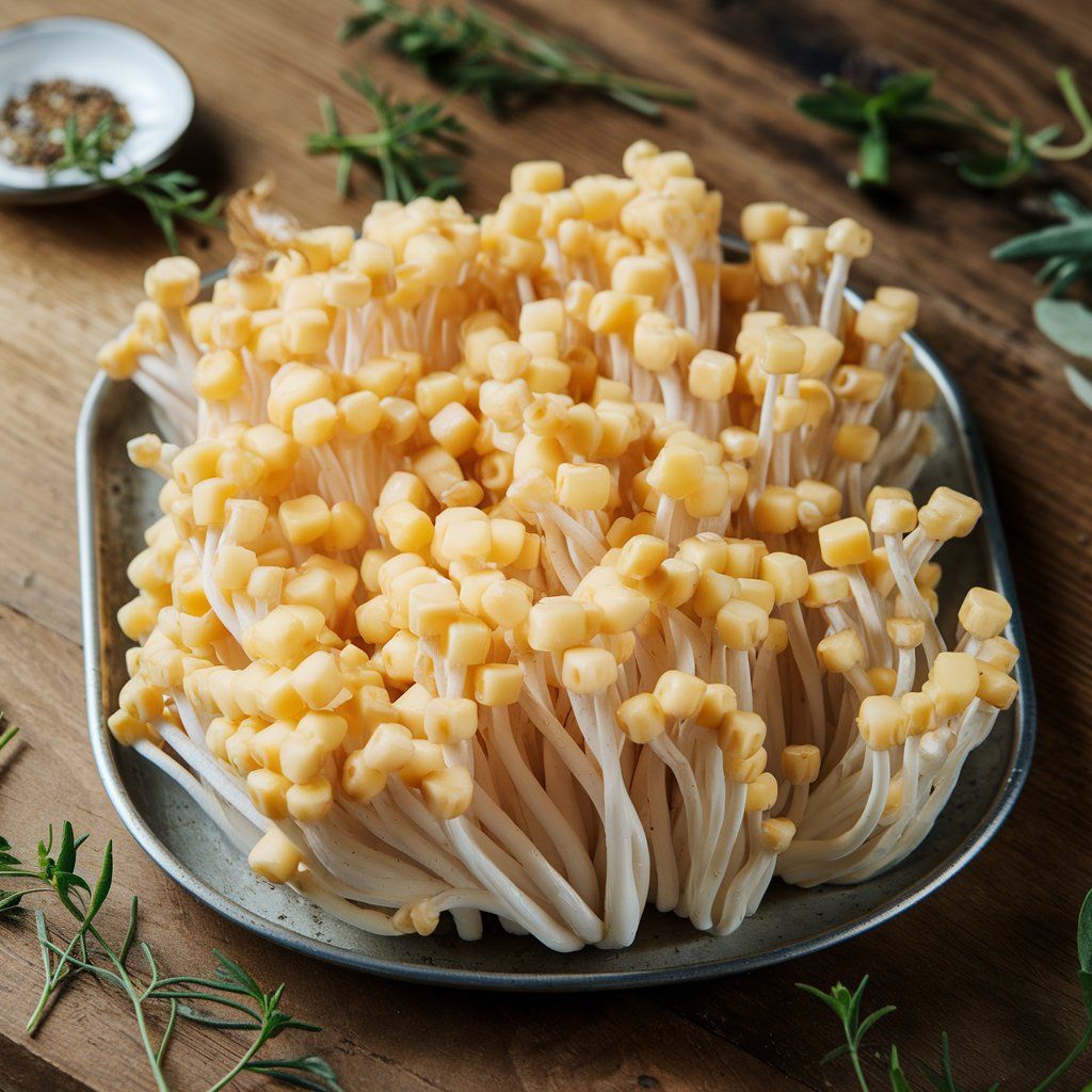 Butter Enoki Mushrooms