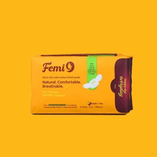 Femi 9 Eco-Friendly Sanitary Napkins XXL 5 Pads