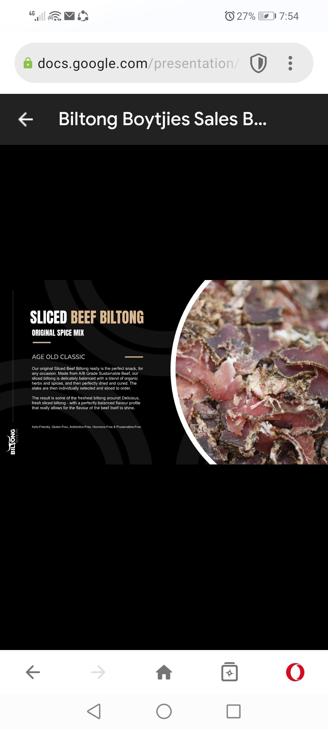 Sliced Beef Biltong 