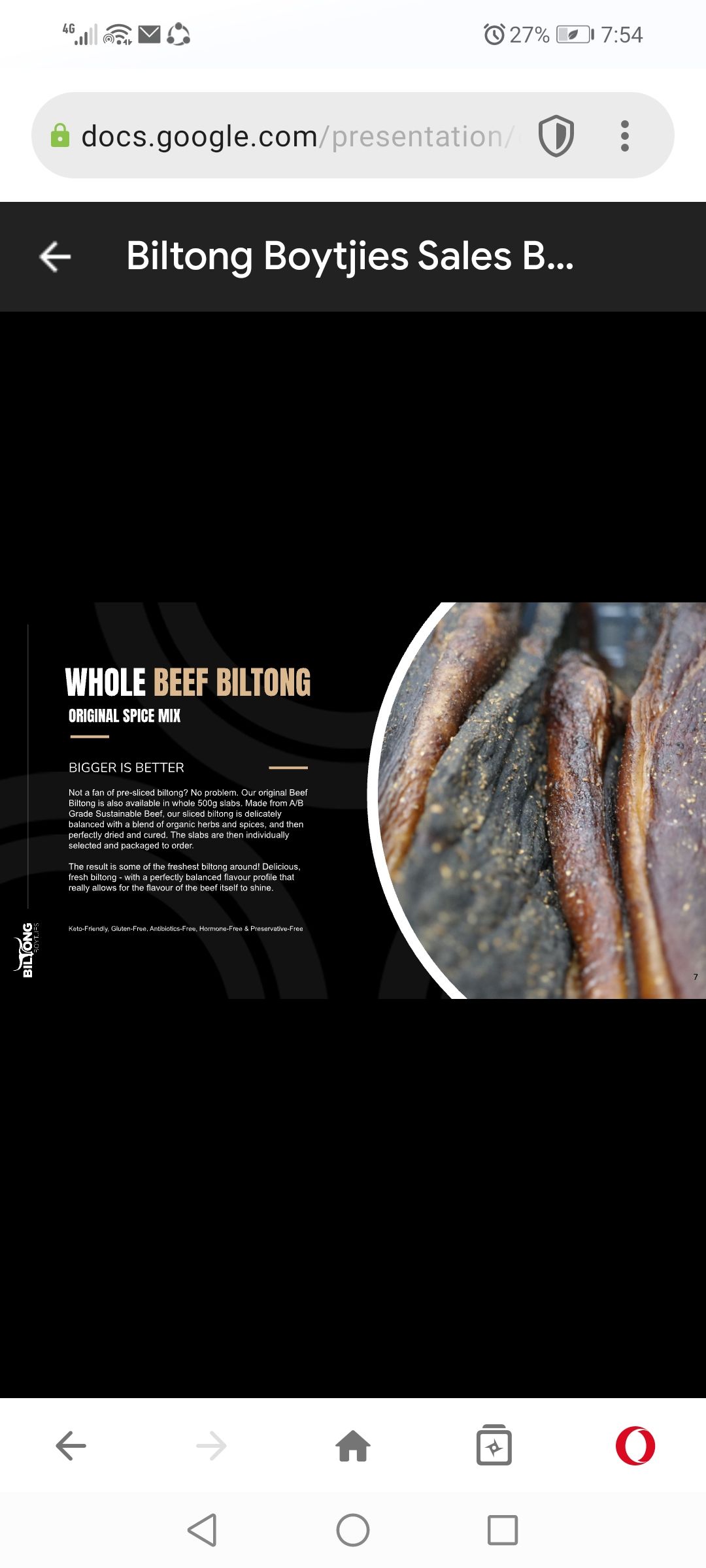 Whole Beef Biltong 