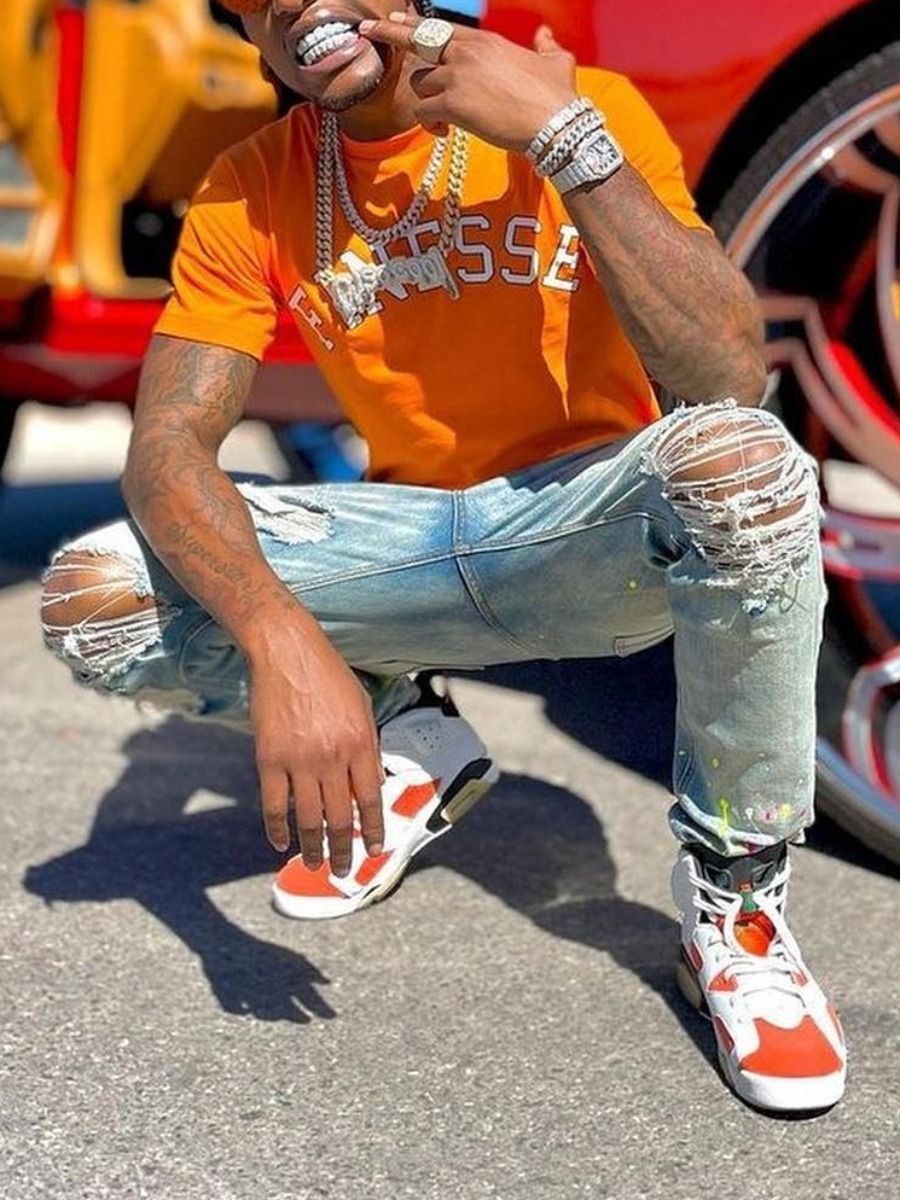 Orange Finesse Graphic Tee