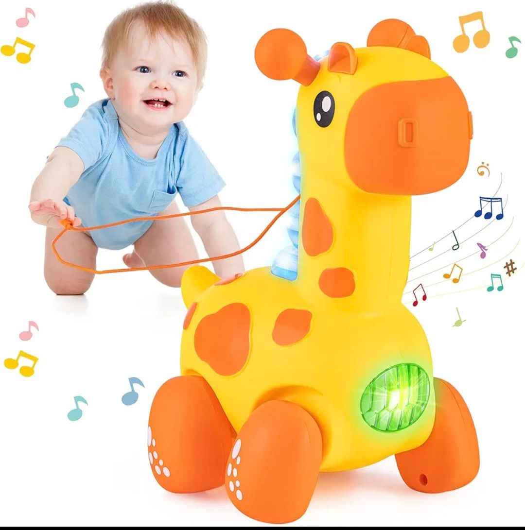 Jolie girafe avec musique et lumière Enfant  à partir de 6 mois+