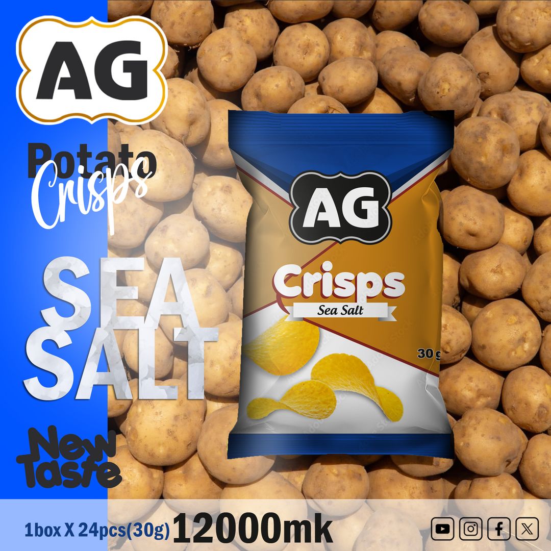 Sea Slat Flavor Potato Crisps (30g) (1x24pcs) 