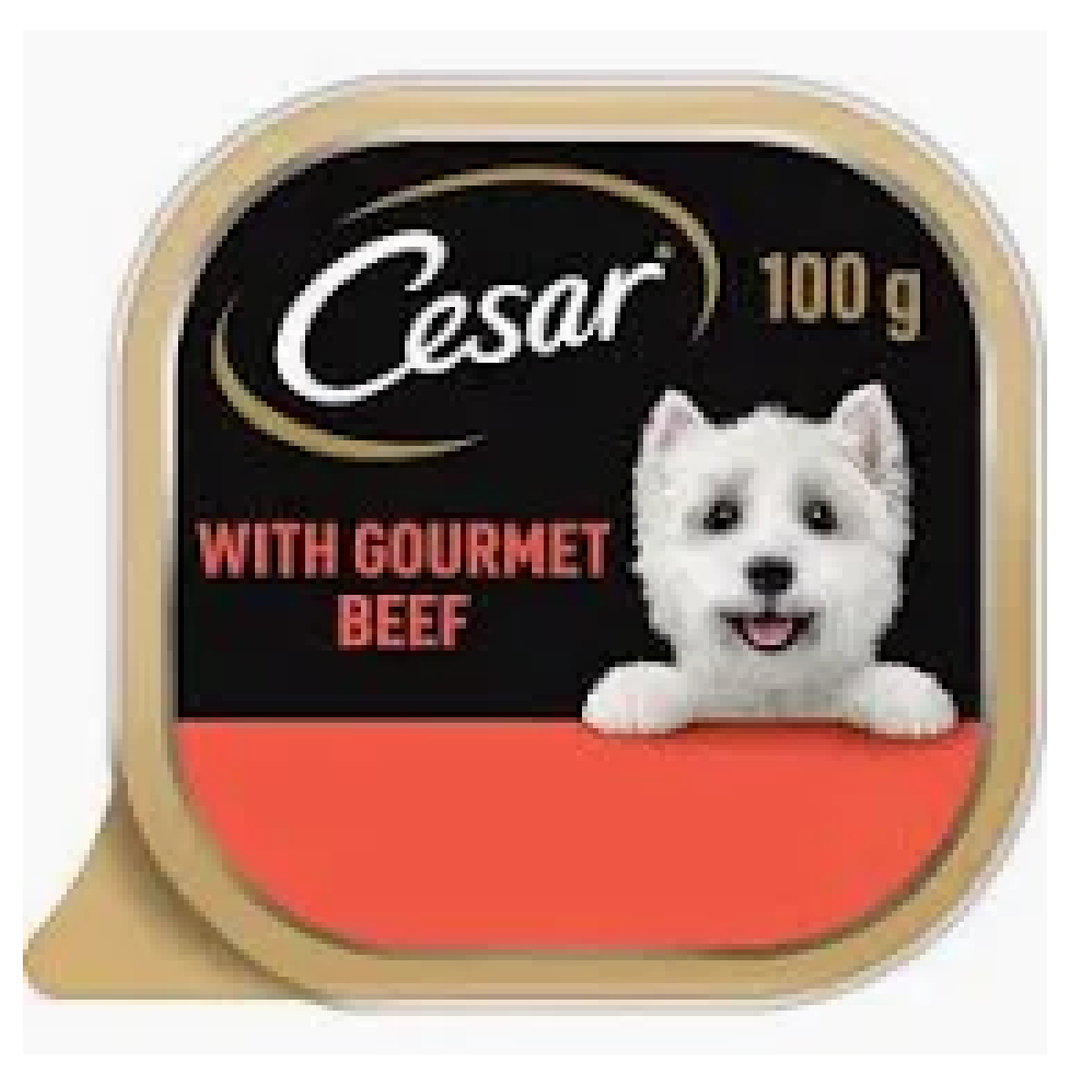 CESAR DOG FOOD TINS GOURMET BEEF 100GM