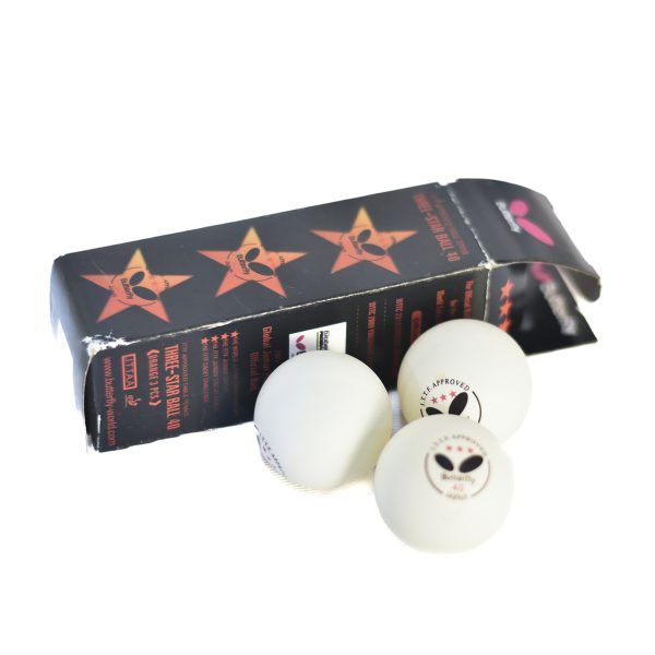 Table Tennis Ball Butterfly 3 Star  White 