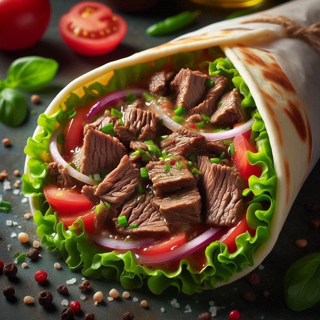 ملفوف شاورما لحم