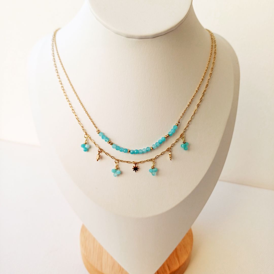 Blue Turquoise  Necklace