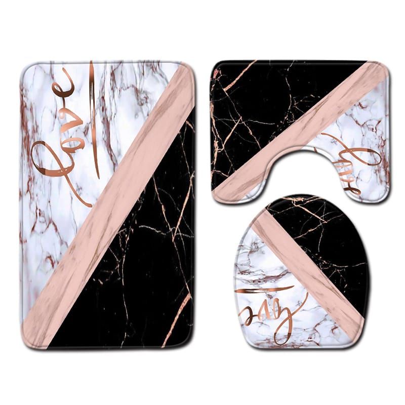 3 in 1 3D Bathroom toilet mats(big size) 