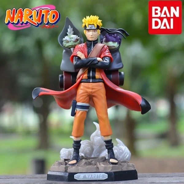 Figurine - Naruto: Uzumaki Naruto avec Fukusaku & Shima