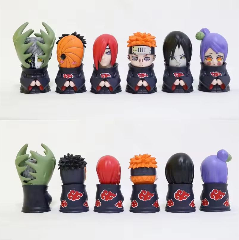 Lot de 12 Mini figurines Animé: Naruto - Akatsuki