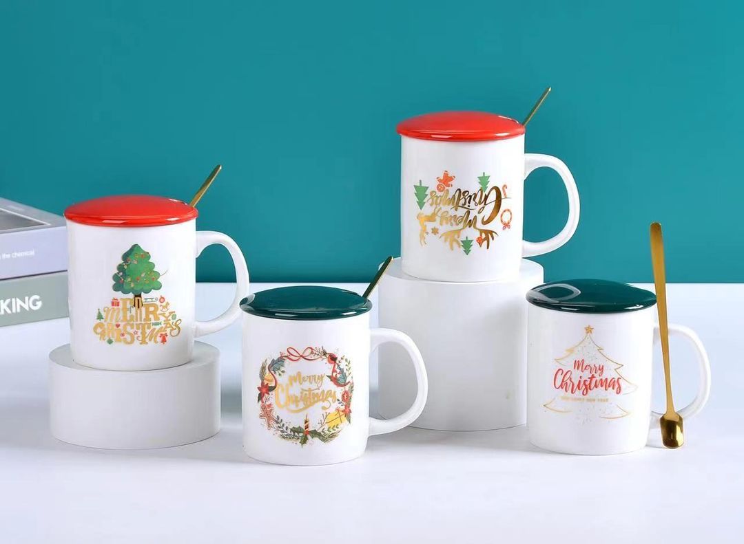 TAZA NAVIDAD CON CUHARITA 