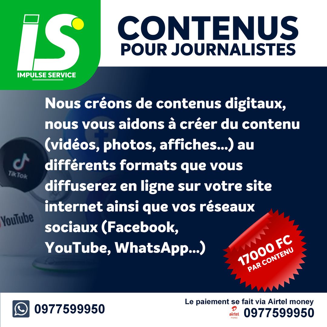 Création des contenus pour journalistes