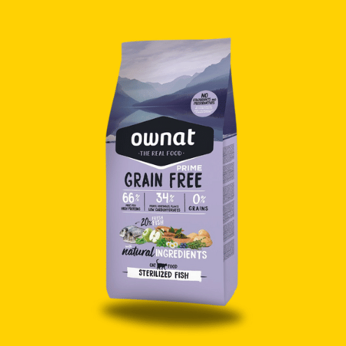 OWNAT Grain Free - Chat Stérilisé - Poisson