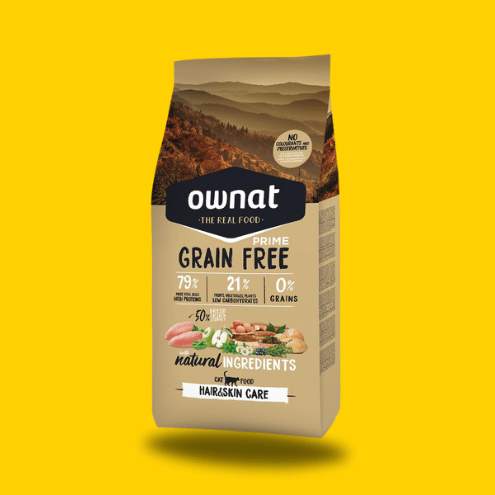 OWNAT Grain Free - Prime Hair & Skin - Chat Adulte