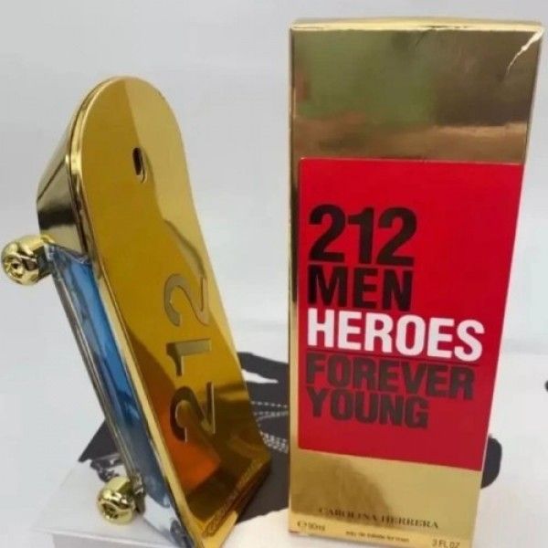 Carolina Herrera 212 Men Heroes Forever Young Edt 90ml (Gold Box)