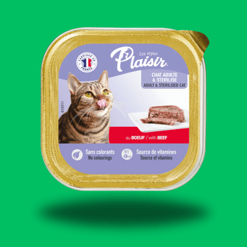 PLAISIR - Pâté pour Chat - Boeuf