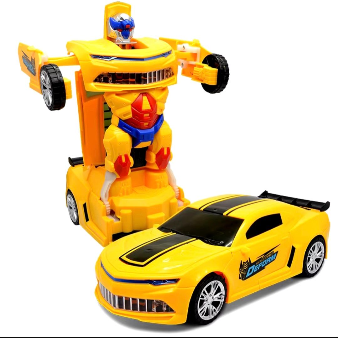 Voiture Robot Transformer 2 en 1 avec Msique et Effets Lumineux