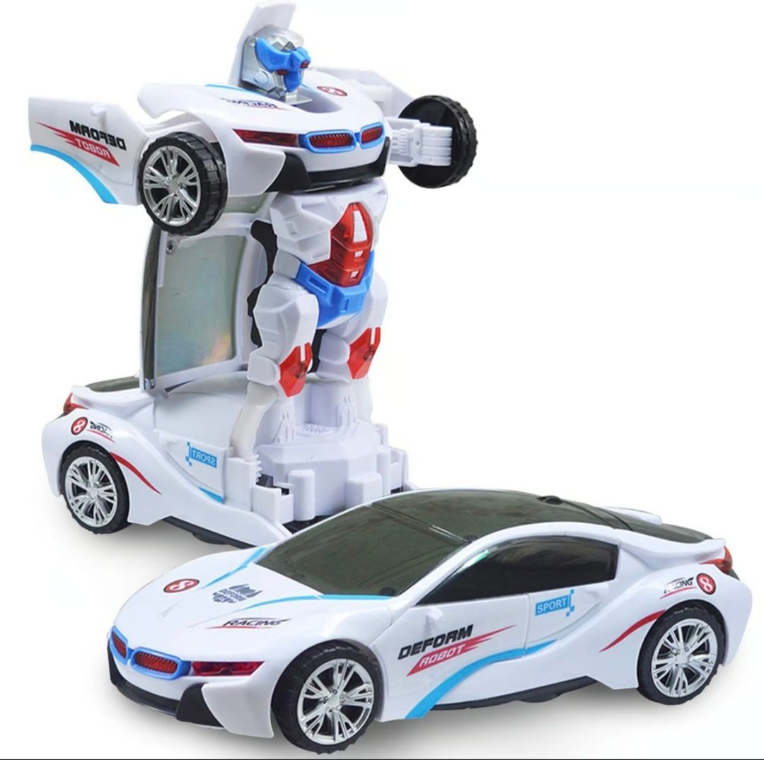 Voiture Robot Transformer 2 en 1 avec Musique et Effets Lumuneux