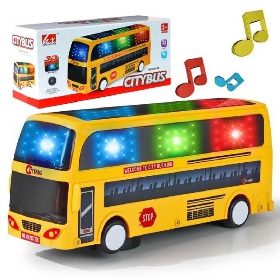 Bus Roulant avec Musique et Effets Lumineux