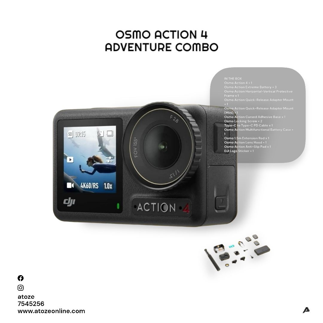 DJI Osmo Action 4 Camera Adventure Combo