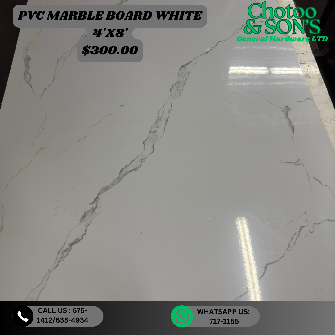 Pvc Marble Board White