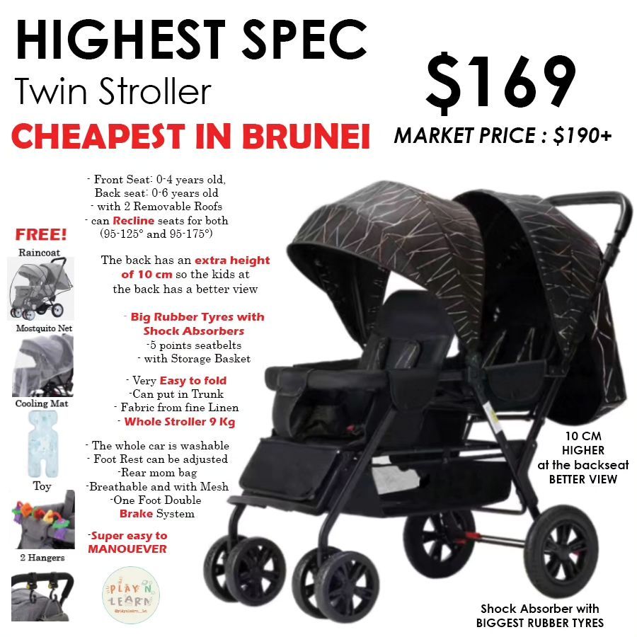 TWIN STROLLER Highest Spec (INSTOCK )