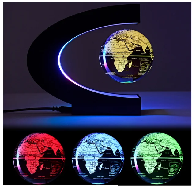 Magnetic table globe