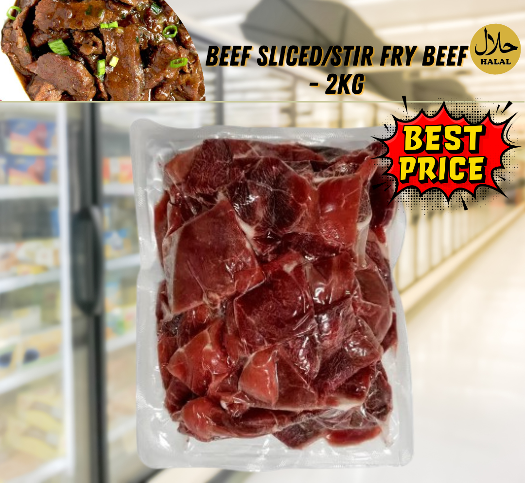 Beef Sliced/Stir fry Beef - 2kg 牛肉片