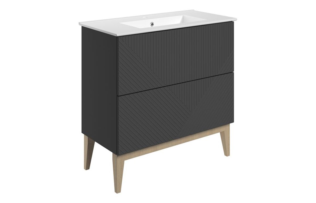 Tonbridge Floor Standing 2 Drawer Basin Unit & Basin 3 colours available