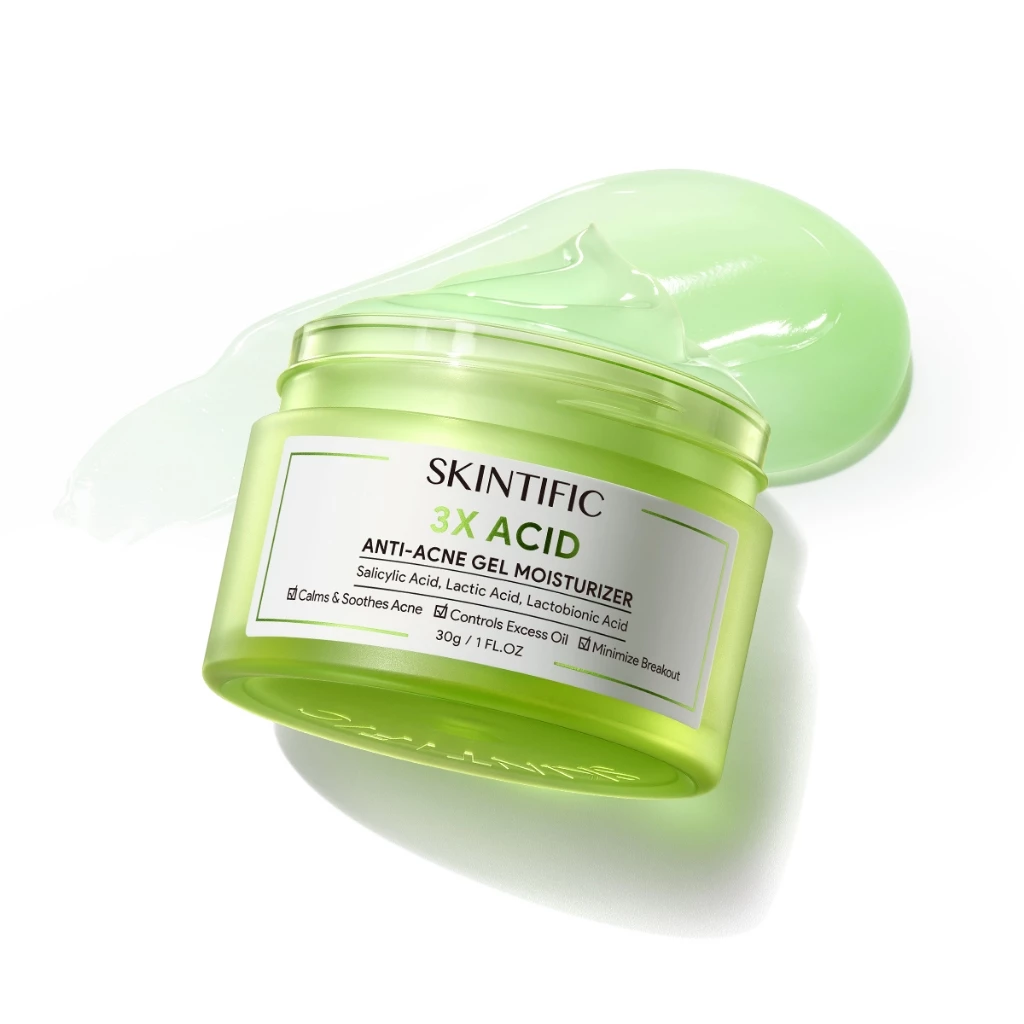 Skintific 3x Acid Anti-Acne Gel Moisturizer 30g