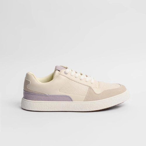 Tenis mujer crema