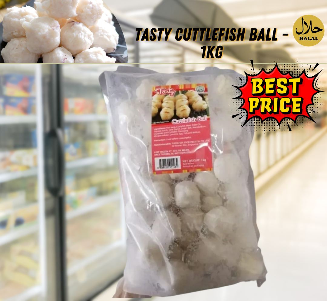 Tasty Cuttlefish Ball - 1kg 墨鱼球