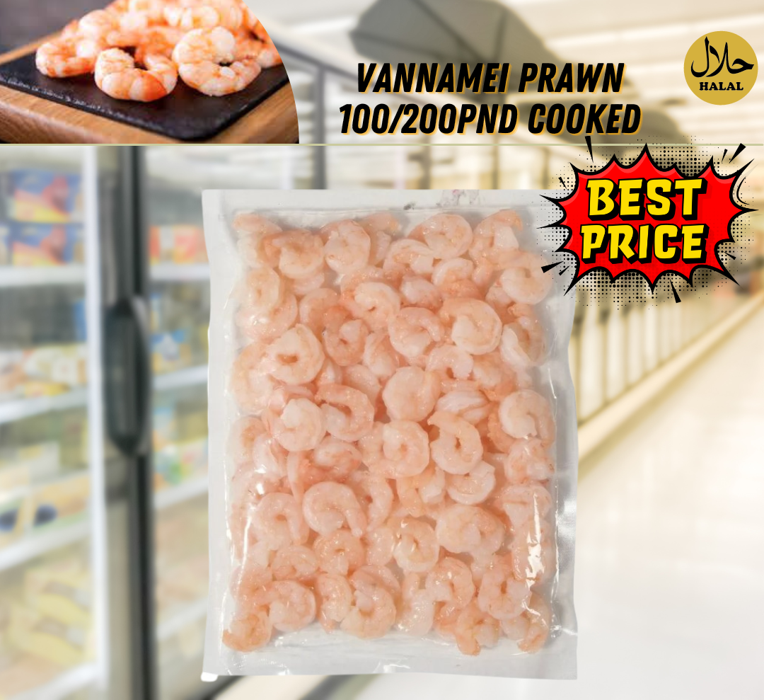 Vannamei Prawn 100/200PND Cooked