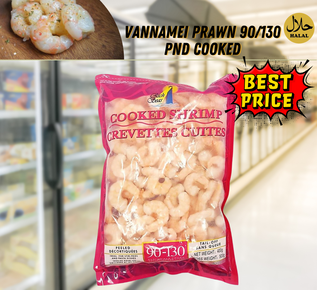 Vannamei Prawn 90/130 PND Cooked