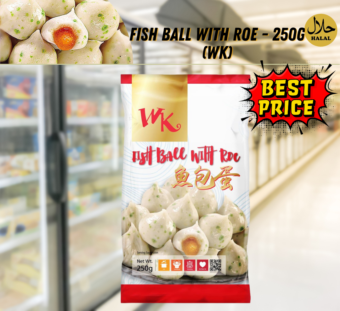 Fish ball with roe - 250g (WK) 鱼卵与鱼卵